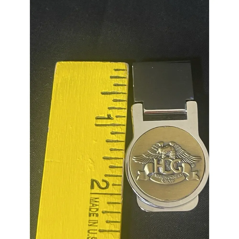 Harley Davidson Harley Owners Group Money Clip Brass Silver-tone